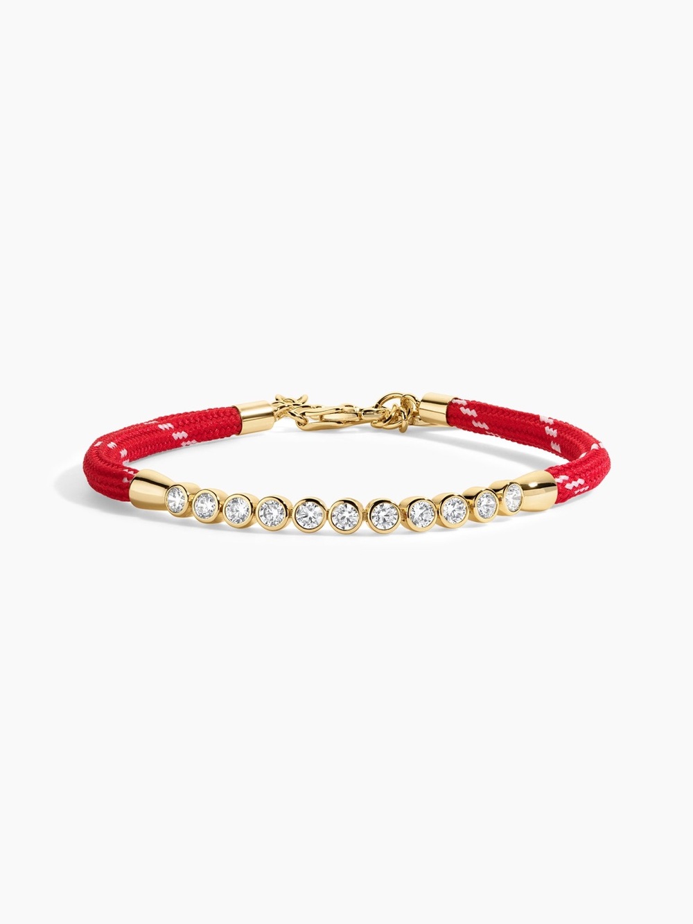 Electric Picks Sailor Bracelet Red Rope and Gold Color Like New